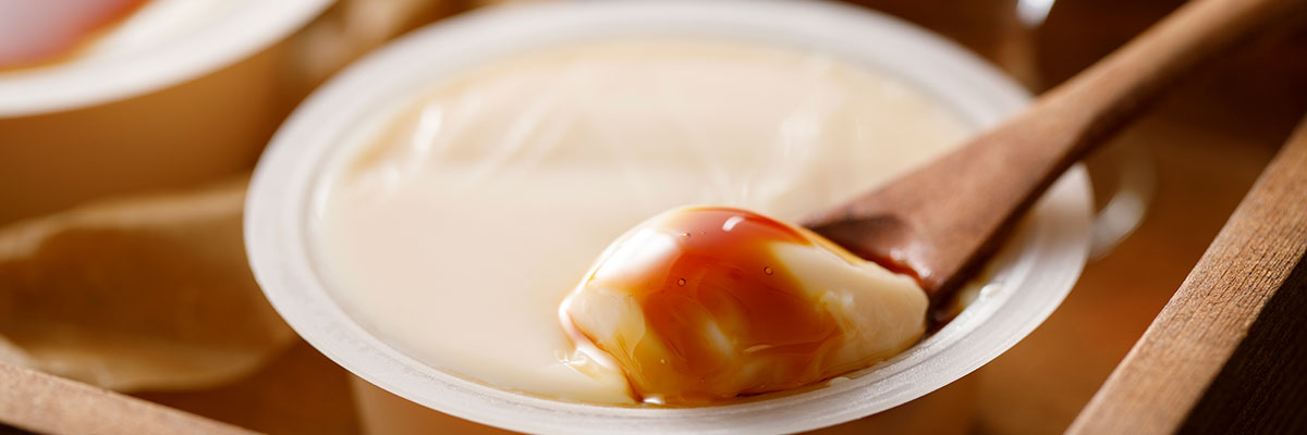 烏骨鶏のプリン